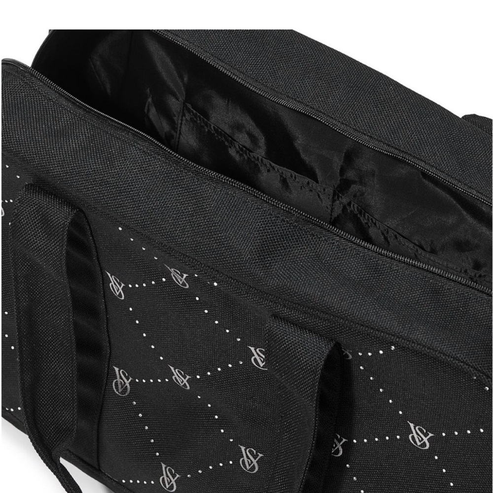 Black Monogram Canvas Weekender Bag - Picture 2 of 5